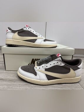 Travis Scott Jordan 1 Retro Low Reverse Mocha DM7866-162 Sail Red Ridgerock 12